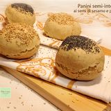 Panini semi-integrali con sesamo e semi di papavero