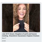 July 2019 dream: Kingdom of earth and heaven meeting. #transform #ascension #rapture #restore