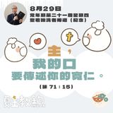 8月29日聖若翰洗者殉道（紀念）【主，我的口要傳述你的寬仁。】(詠 71：15）