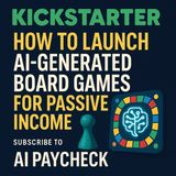 Kickstarter Goldmine: How to Launch AI-Generated Board Games & Build Passive Income with Smart Side Hustles