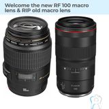 Canon RF 100mm 2.8L Macro IS USM lens for dental photography