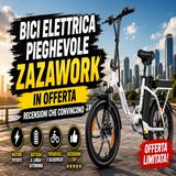 Bici elettrica pieghevole ZAZAWORK, le recensioni che convincono