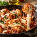 Cavolfiore alla pizzaiola in padella, con mozzarella filante