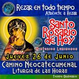 SANTO ROSARIO DE HOY. JUEVES 26 JUNIO DEL 2025 MISTERIOS LUMINOSOS.  Rosario a la Virgen María. 🌹 