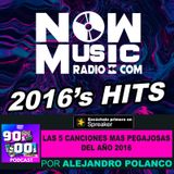 Las 5 canciones mas pegajosas del año 2016