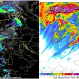 Previsioni meteo 8-10/10, piogge in arrivo con previsti picchi di 100 mm in 24 ore