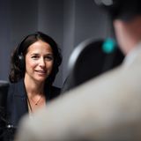 Rob Curley talks with Innovia Foundation's Shelly O'Quinn
