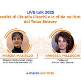 FarisTALK 2025, ospite Vanessa Pallucchi. L'eredità di Claudia Fiaschi e le sfide nel futuro del Terzo Settore