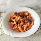 Pasta con melanzane e pomodoro