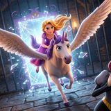 Rapunzel_s Magical Escape_ 👑🦄 Can She Break Free_ _ Fairy Tales _ Adventures _ KONDOSAN