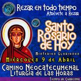 SANTO ROSARIO DE HOY, MIERCOLES 9 DE ABRIL 2025 🌹 MISTERIOS GLORIOSOS.🌹 Rezar en todo tiempo- Tiempo de Cuaresma
