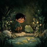 Oscar the Explorer Goes to the Frog Pond 🐸👦 Children's Story for Sleep