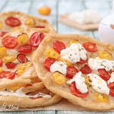 Pizzette con fogli di riso