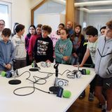 CEIP de Marcón (Pontevedra) y Begoña Caamaño