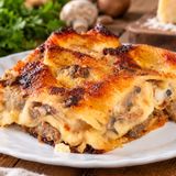 LASAGNE FUNGHI E SALSICCIA