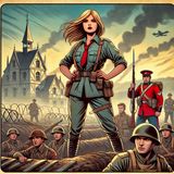 24 - Grace Harlowe with the Marines at Chateau Thierry by Jessie Graham Flower
