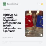 Türkiye-AB gümrük bilgilerinin paylaşımında teknik çalışmalar son aşamada