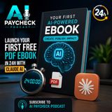 Launch Your First Free PDF eBook in 24h with Claude AI