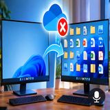 Desktop vuoto e file con la nuvoletta come togliere backup OneDrive