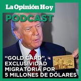 Donald Trump presenta su “Gold Card”.