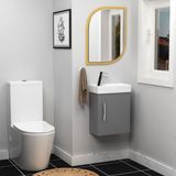 Cloakroom suite compact