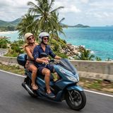 Who chooses Honda PCX 150 for Samui vacation?