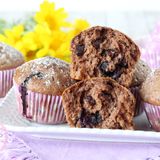 MUFFIN MIRTILLI E CIOCCOLATO i più soffici e golosi