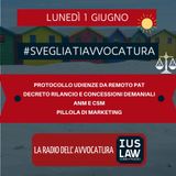 PROTOCOLLO UDIENZE DA REMOTO PAT – DECRETO RILANCIO E CONCESSIONI DEMANIALI – ANM E CSM – PILLOLA DI MARKETING – #SVEGLIATIAVVOCATURA
