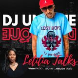 LETITIA TALKS, Hosted by Letitia Scott Jackson (G: DJ UNIQUE)