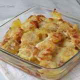 Patate al forno cremose con prosciutto e scamorza