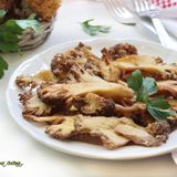 Funghi infarinati e fritti senza uovo