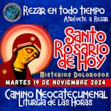 SANTO ROSARIO DE HOY, MARTES 19 DE NOVIEMBRE 2024🌹MISTERIOS DOLOROSOS. Rosario a la Virgen María.🌹