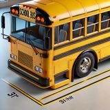 Why do many American school buses sport those black stripes along their sides?