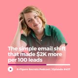 EP 437 | The simple email shift that made $2K more per 100 leads