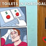 Navigating Gender Symbols in Public Restrooms? A Common Confusion in Portugal! #portugal #gender #toilets