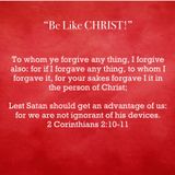 Be like Christ in 2020: Forgiveness