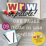 09. WRW in pillole - One Pager (tutto in una pagina)