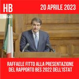Raffaele Fitto alla presentazione del Rapporto BES 2022 dell'ISTAT