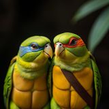 I had ninja turtle parakeets