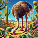 Os avestruzes realmente enterram a cabeça na areia?