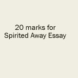 20 marks for essay
