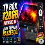 TV box 128GB Android 14 a un prezzo pazzesco