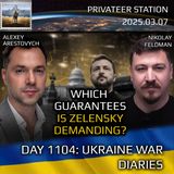 War in Ukraine, Analytics. Day 1104: Which Guarantees is Zelensky Demanding? Arestovych, Feldman