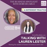 Lauren Lester and A Different Practice with Dori DeCarlo in The Business Spotlight