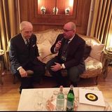 Il Maestro Gualtiero Marchesi e il regista  Maurizio Gigola del film sulla grande vita dello chef più conosciuto al mondo