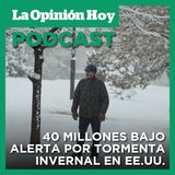 Una tormenta amenaza zonas del Medio Oeste, los Grandes Lagos y el Noreste del país.