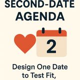 The Second-Date Agenda: Design One Date to Test Fit, Not Feelings