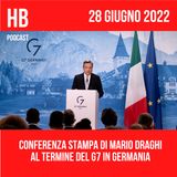 Conferenza stampa di Mario Draghi al termine del G7 in Germania