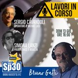 Bruno Gatti - Lavori in Corso - Simona Lanzi, produttrice e regista e Sergio Cavandoli, operatore e datore luci.