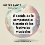 El sonido de la competencia: historia de los festivales musicales